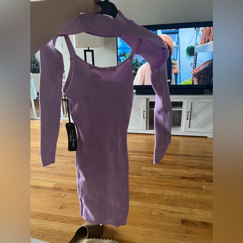 Lavender bodycon spring sundress